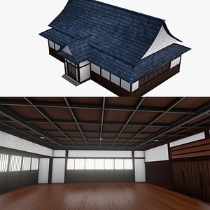 3D model Japanese Training House - Dojo