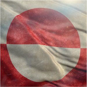 3D Greenland Flag model