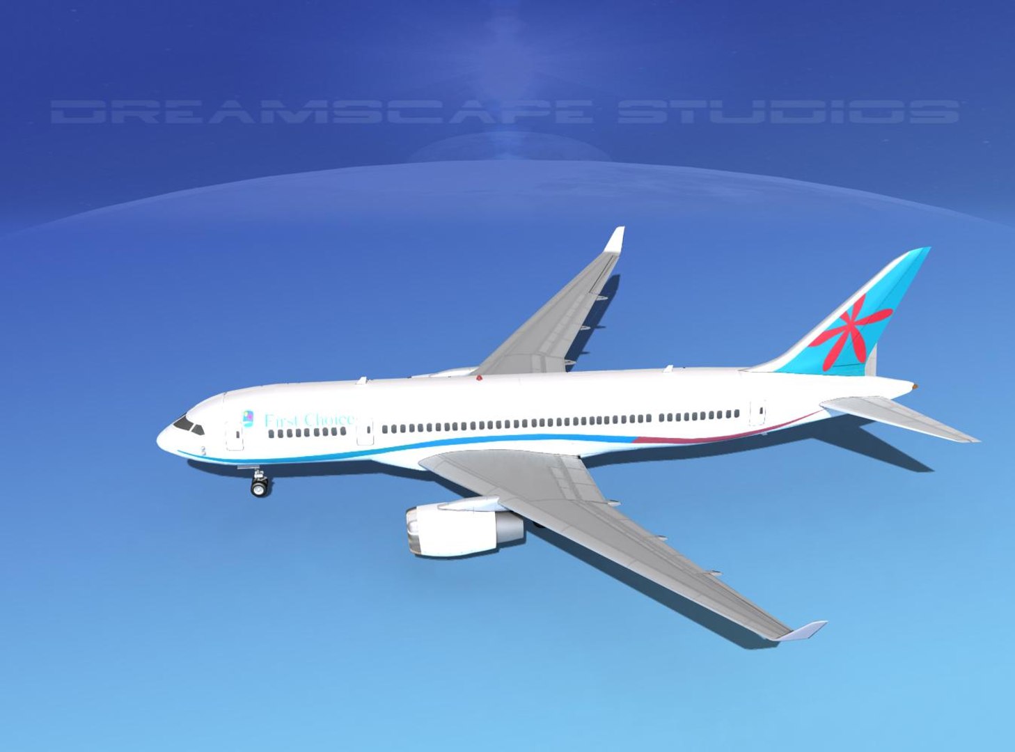 Airline Boeing 787-8 787 3d Model