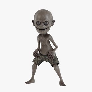 3D zombie boy model