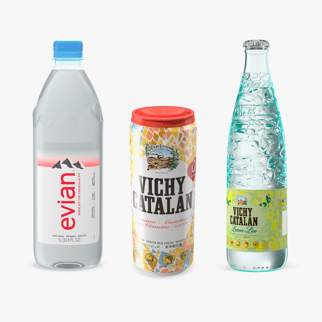 Mineral Waters Collection 2 3D model preview