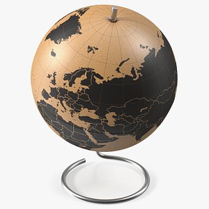 World Travel Cork Globe 3D