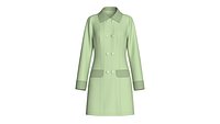 Girls Double-Breasted Overcoat With Collar