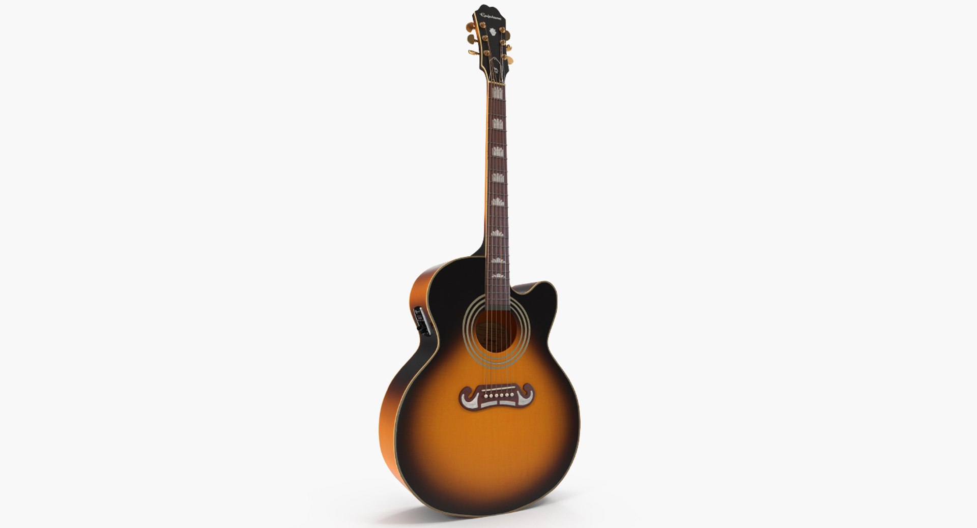Electro Acoustic Guitar Epiphone 3D model preview