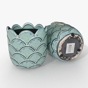 3D peacock vase model