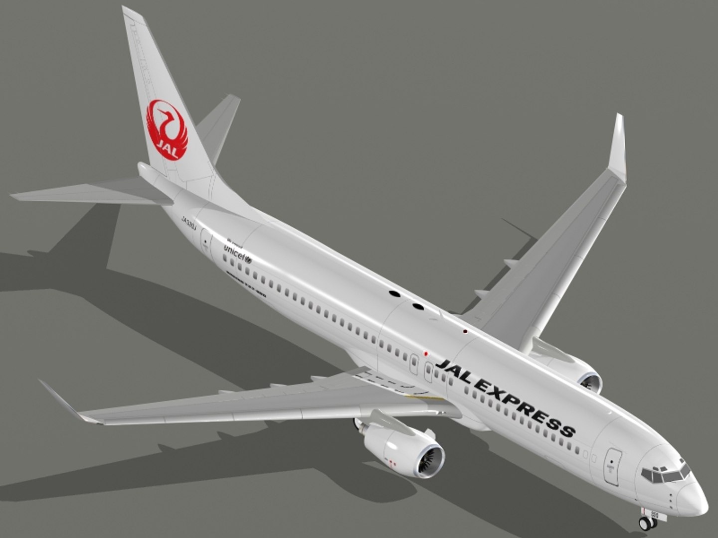 JALモデルプレーン ハッピージャーニーエクスプレス B737-800 1/130 B737-800 JAL ハッピージャーニーエクスプレス Journeys
