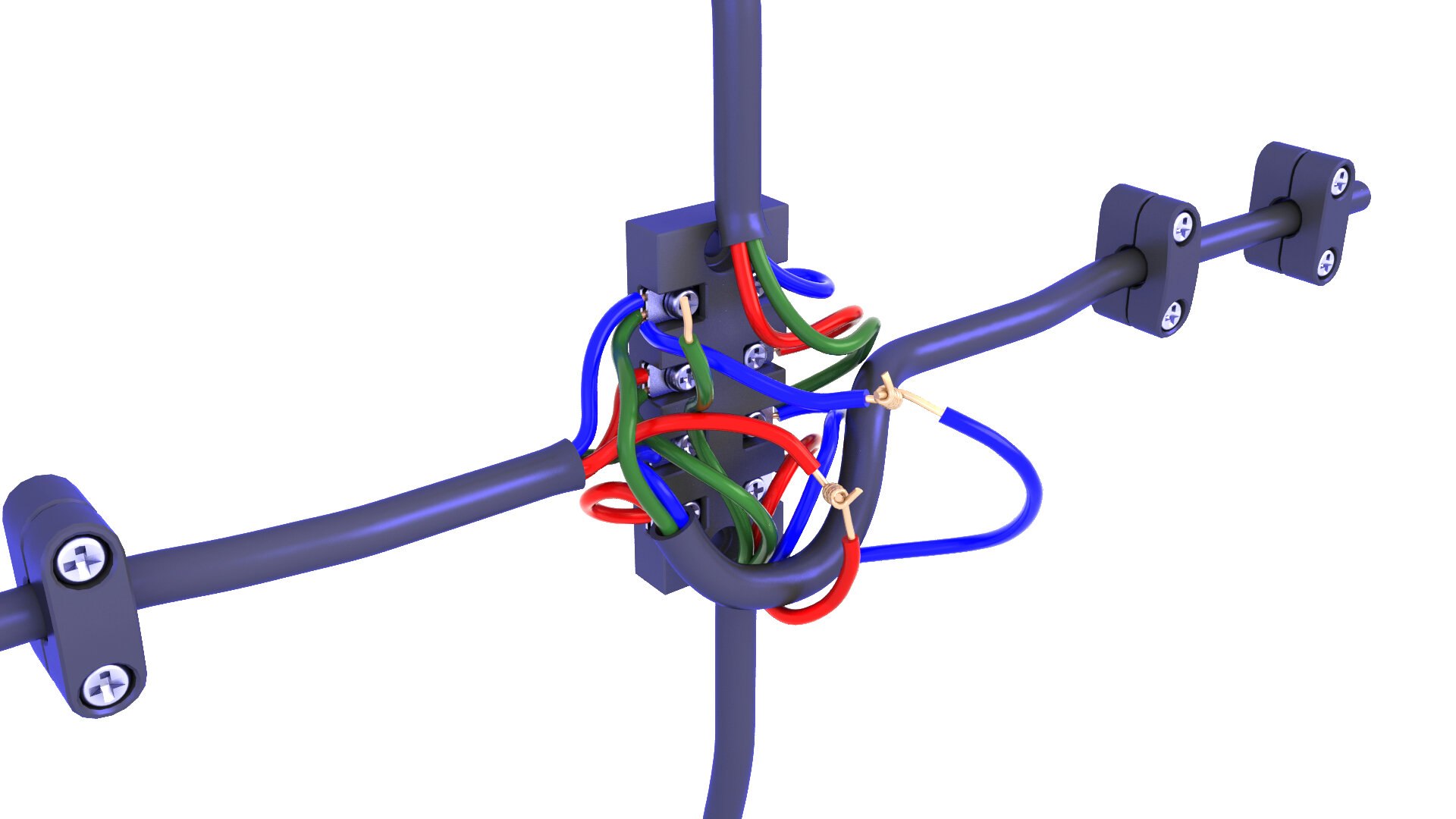 3D Electric Terminal Blocks Junctions V15 - TurboSquid 2420458