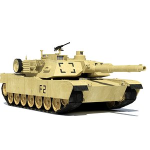 3D M1A2 Abrams main battle tank