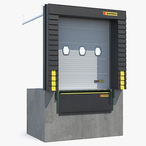 3D Kopron Industrial Dock Seal System model