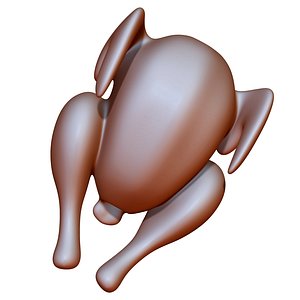 roasted chicken 3D model