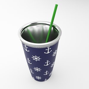 Drinks Cup with Sleeve - 3D Model Ready to Render inside 3dsmax and Vray