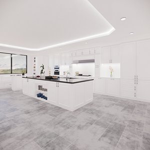 3D kitchen revit parametric model