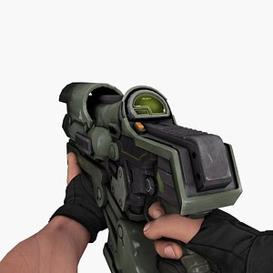 3D Burst Gun model
