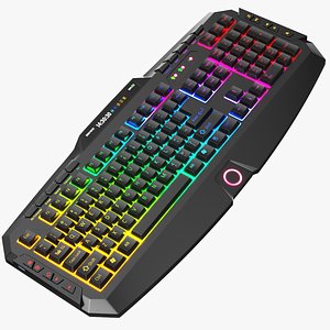 Detailed Gaming Keyboard 3D model