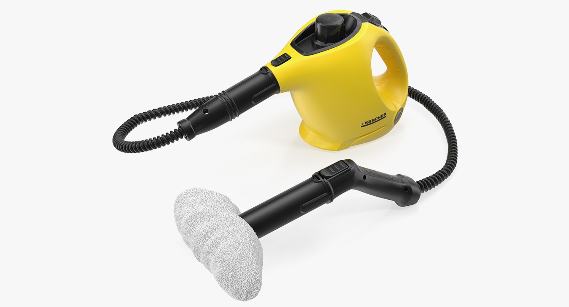 Handheld Steam Cleaner with Extension Soft Sponge Karcher 3D model preview