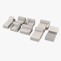 Dedon Lou Modular Rattan Garden Furniture Collection
