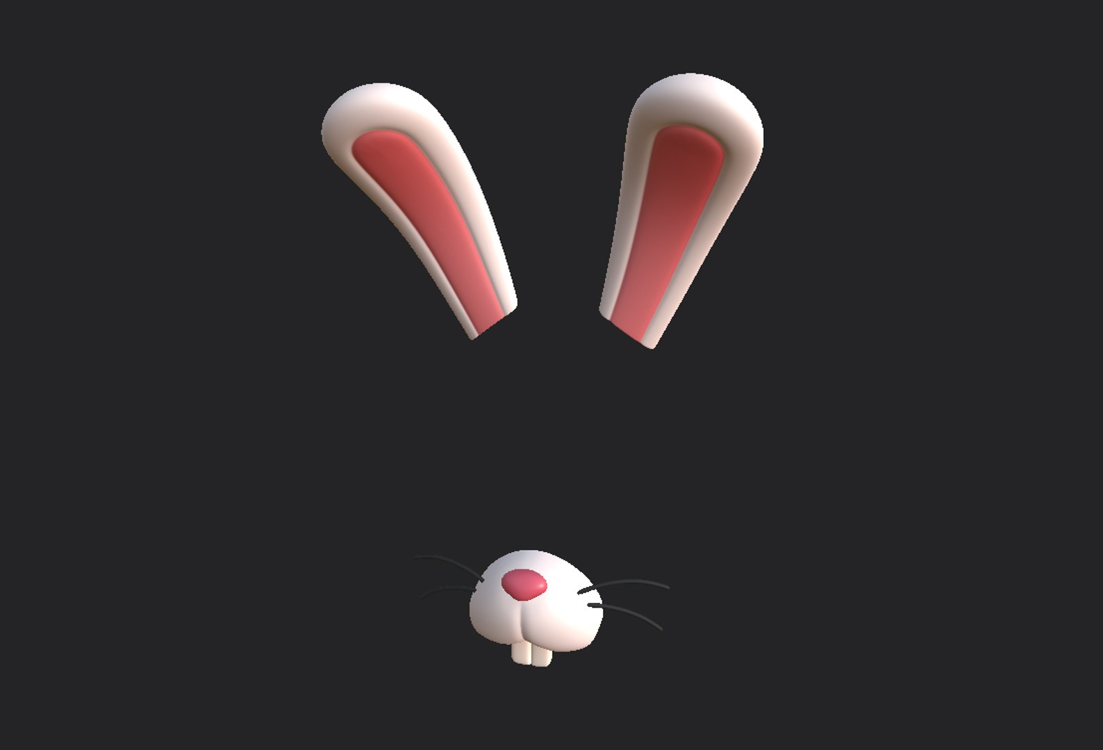 Rabbit Face 3D Model - TurboSquid 1596691