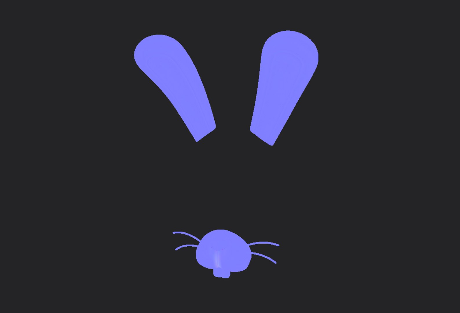 Rabbit Face 3D Model - TurboSquid 1596691
