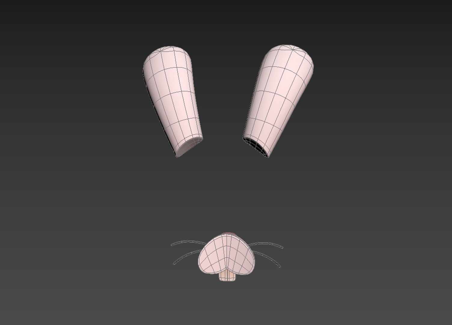 Rabbit Face 3D Model - TurboSquid 1596691
