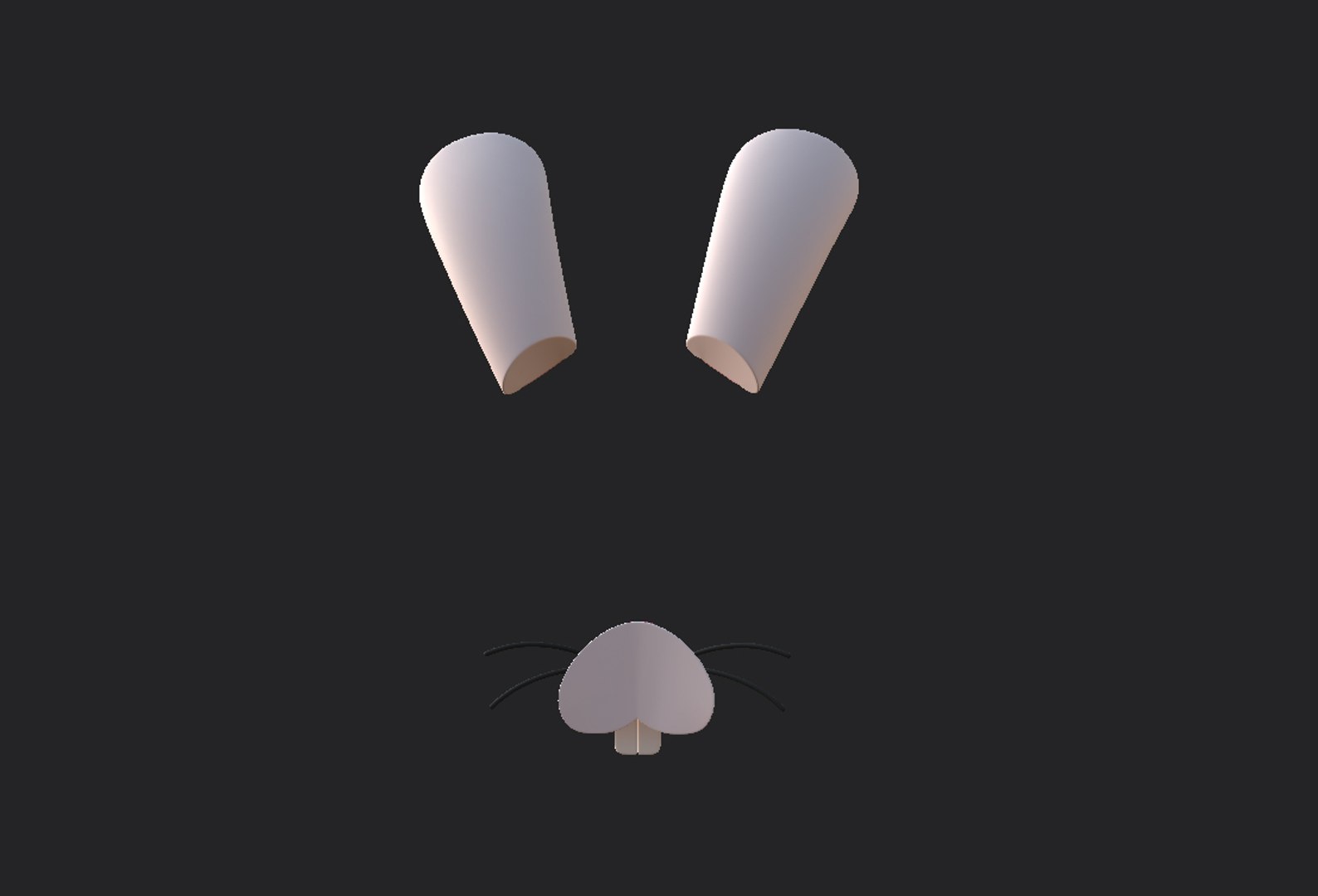 Rabbit Face 3D Model - TurboSquid 1596691