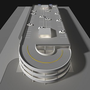 3D model Parking garage building 25-21