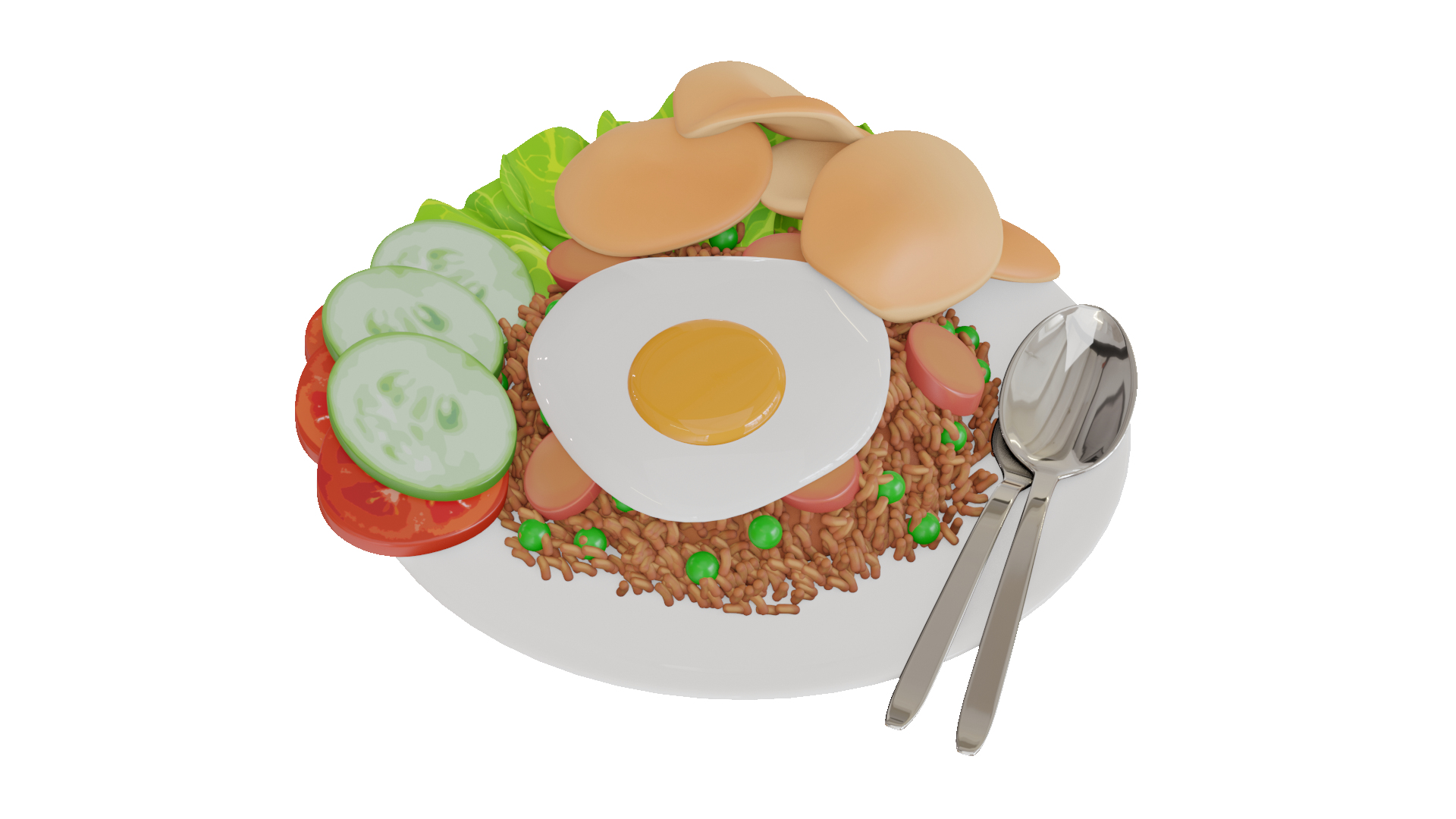 Fried Rice Nasi Goreng 001 3D - TurboSquid 2172218