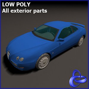 alpha romeo gtv 3d model