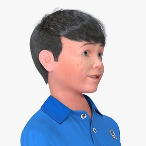 3D realistic teenage boy rigged