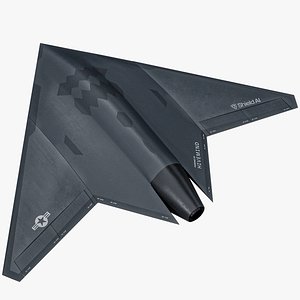 3D Shield AI X-Bat Unmanned VTOL Fighter Jet PBR