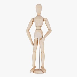 Wooden Mannequin Pose 08 Remastered