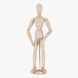 Wooden Mannequin Pose 08 Remastered