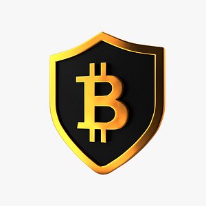 3D Bitcoin Gold model
