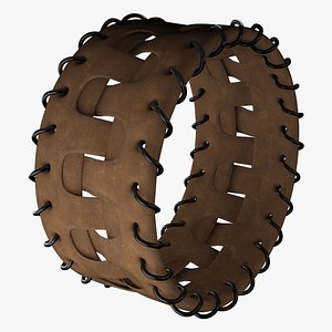 leather bracelet 3D