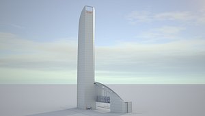 realistic china merchants bank 3D model