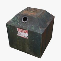 Glass Container lowpoly