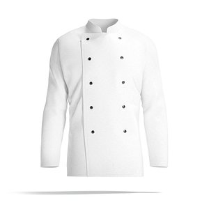 White Chef Jacket - cook chief coat