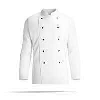 White Chef Jacket - cook chief coat
