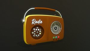 Radio vintage 3D model