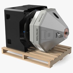 3D Oceanographic Sensor Unit on Wooden Pallet