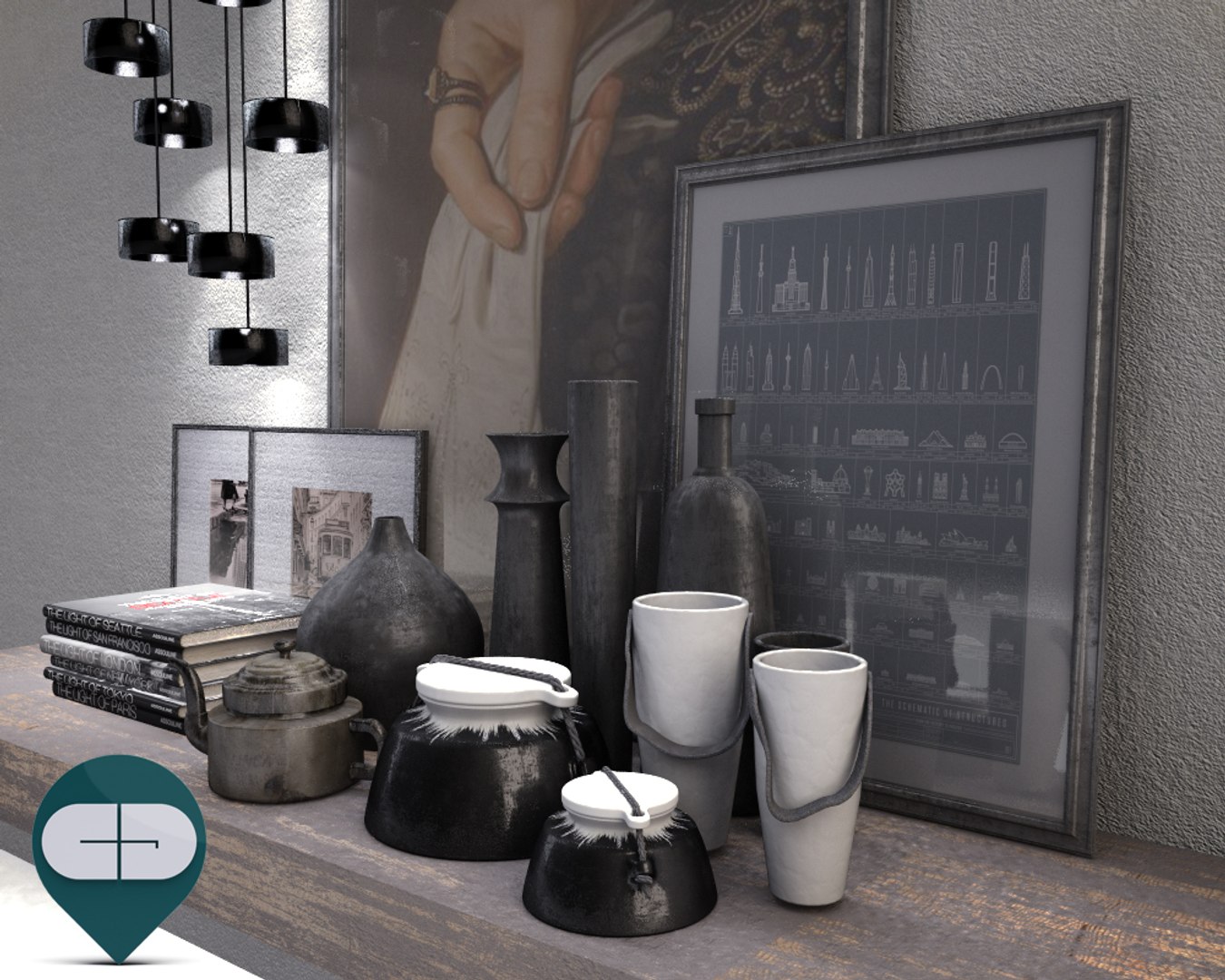 Object Interior Set Obj