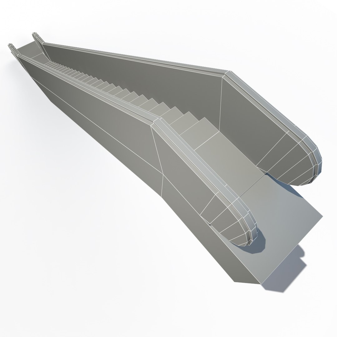 3d Model Of Escalator