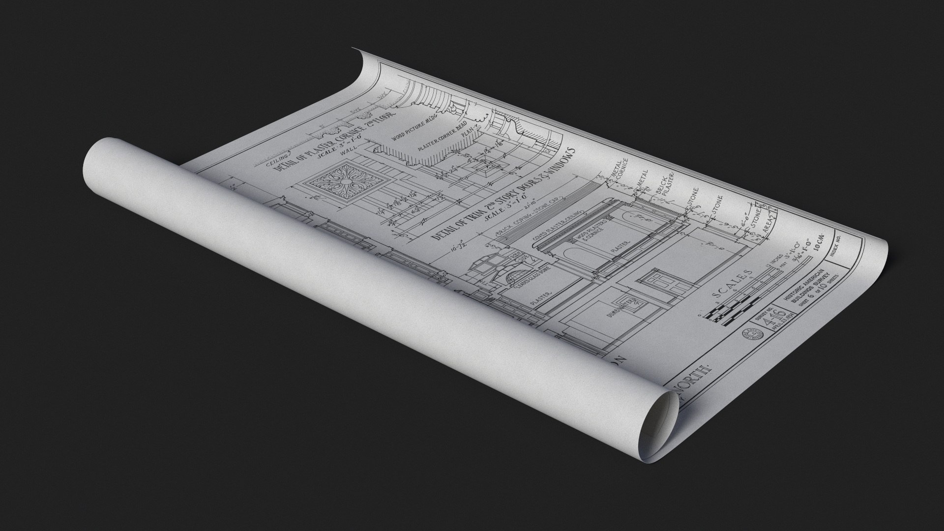 Architectural Blueprints 3D Model - TurboSquid 2368809