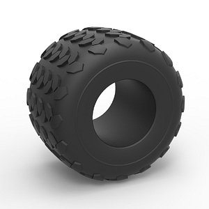 Monster Jam tire 26 Scale 1 to 25
