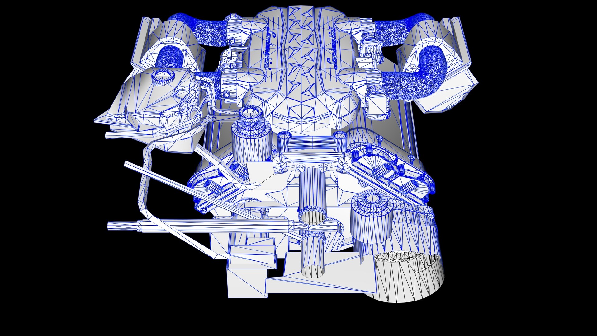 Lamborghini V12 Engine 3D Model - TurboSquid 2364884