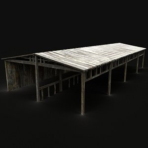 medieval barn barrel 3D model