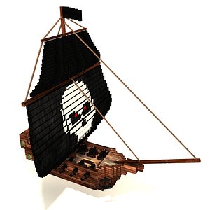 pirate ship 3D model