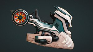 3D model sci-fi vehicle