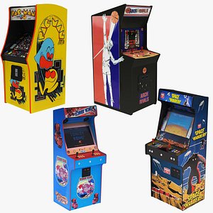 3D Arcade Games 4 in 1 model