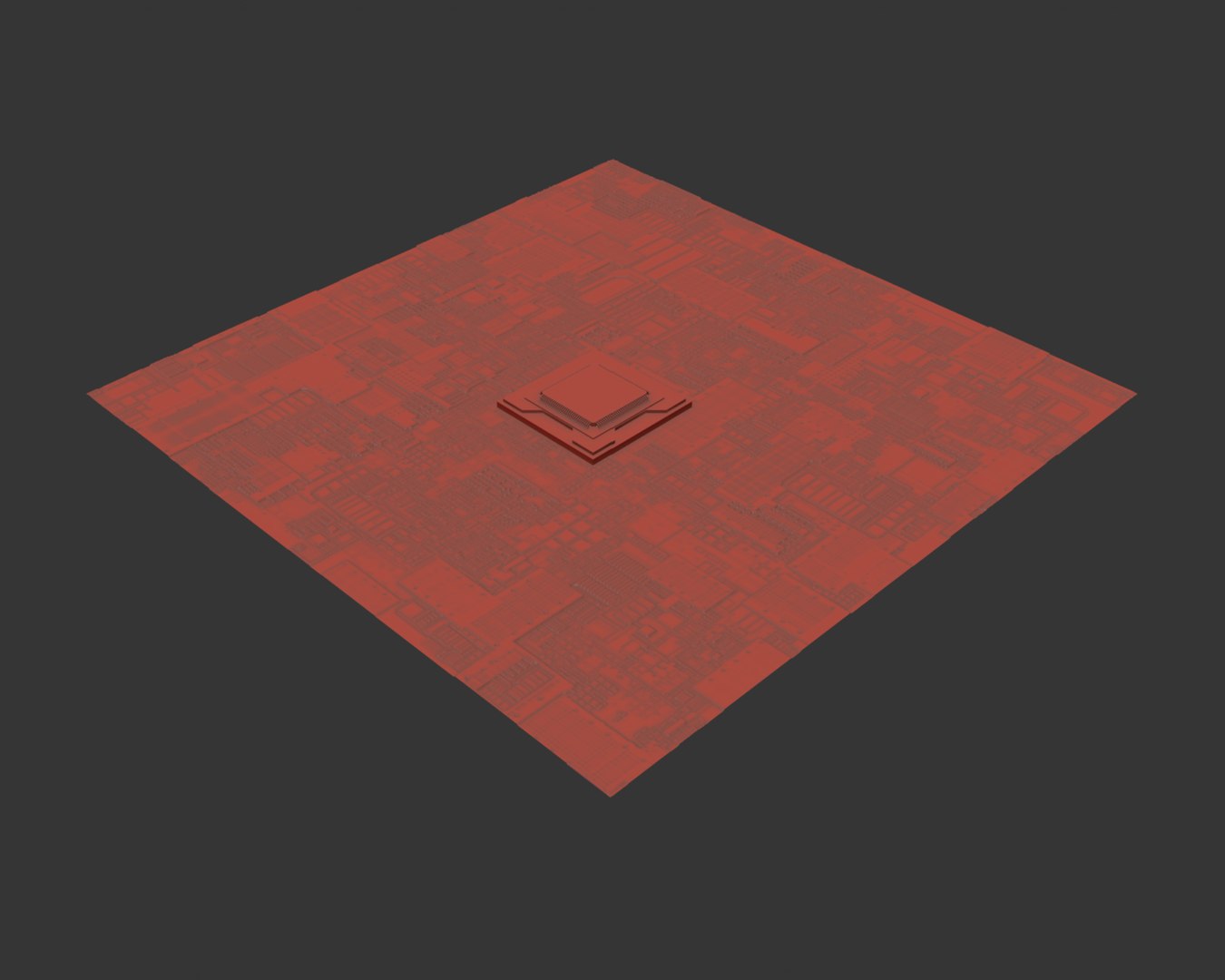 Artificial Intelligence Ai Chip Computer Processor 3d Model