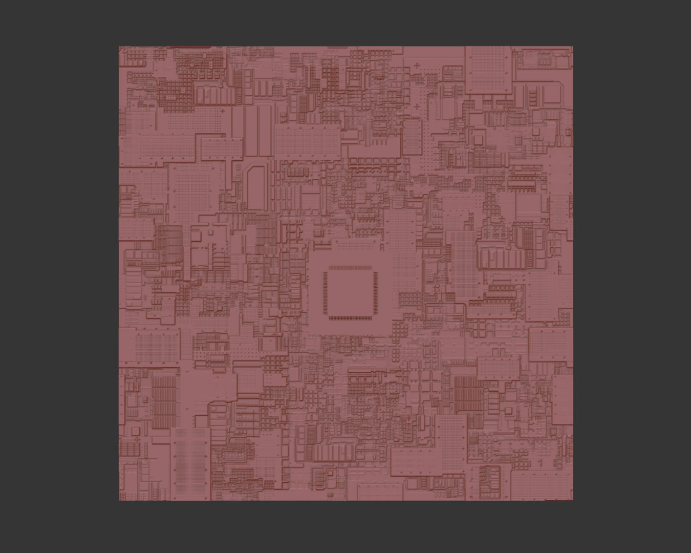Artificial Intelligence AI Chip Computer Processor 3D Model ...